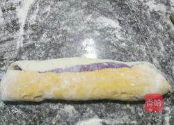 三色花卷馒头的做法图解4