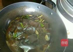 炒羊血的做法图解4