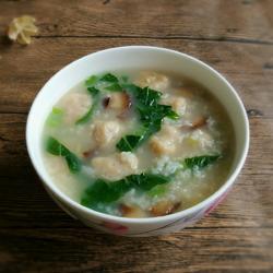 香菇肉丸芥菜粥