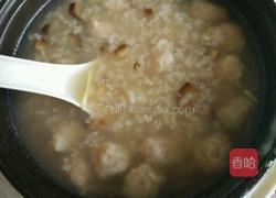 香菇肉丸芥菜粥的做法图解5