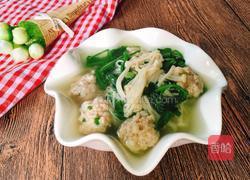 金针菇丸子汤的做法图解11