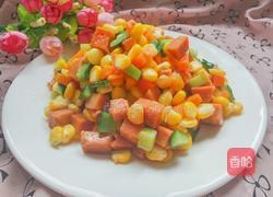 火腿炒玉米粒的做法图解8