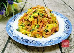 火腿葱花炒鸡蛋的做法图解9