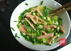 火腿葱花炒鸡蛋的做法图解4