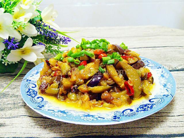虾皮炒茄条