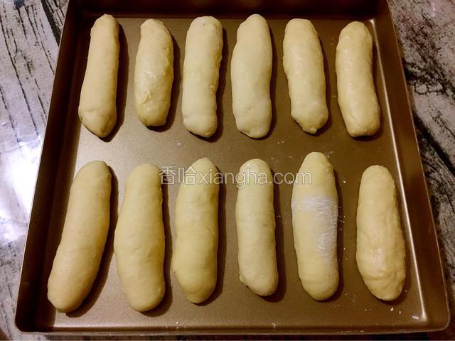 依次做好所有的面团