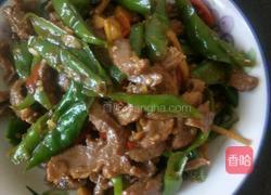 青椒炒牛肉的做法图解7