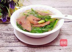 青菜猪肝汤的做法图解7
