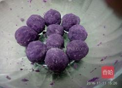 紫薯糯米丸的做法图解5