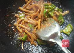 青椒炒肉皮的做法图解9