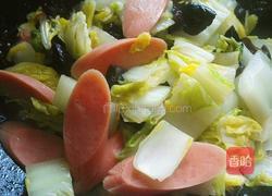 火腿肠黑木耳炒娃娃菜的做法图解13