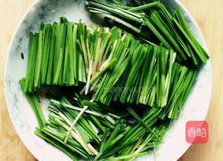 韭菜炒干虾的做法图解4