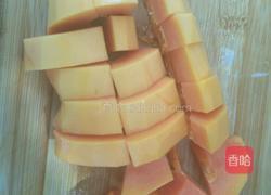 木瓜牛奶的做法图解2