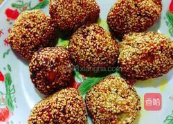 芋头地瓜芝麻丸的做法图解6