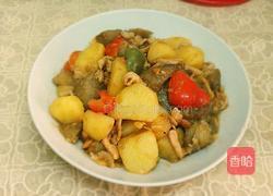 豆酱土豆焖茄子的做法图解12