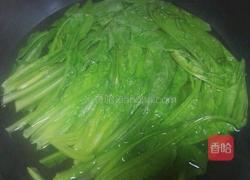 白灼油麦菜的做法图解3