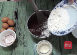 巧克力戚风蛋糕8寸的做法图解9