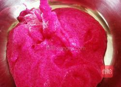 火龙果皮蒸蛋糕(半成品)的做法图解5