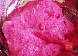 火龙果皮蒸蛋糕(半成品)的做法图解8