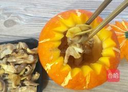 蚝油猪肚南瓜盅的做法图解11