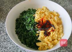 韭菜鸡蛋饺子馅料的做法图解6