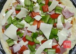 培根大虾披萨的做法图解9