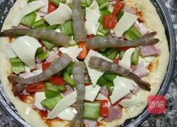 培根大虾披萨的做法图解10