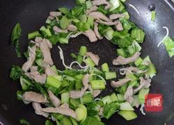 青菜肉丝炒面的做法图解11
