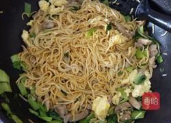 青菜肉丝炒面的做法图解13