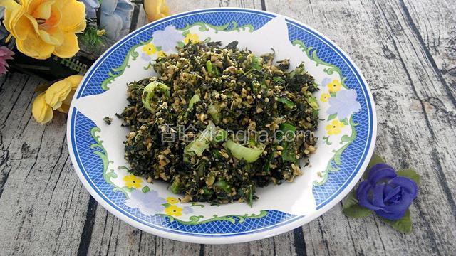 荠菜渣豆腐
