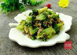 西兰花炒肉末的做法图解8