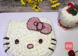 HelloKitty蛋糕的做法图解10
