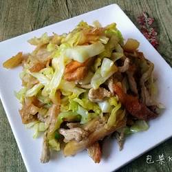 包菜炒饼的做法[图]