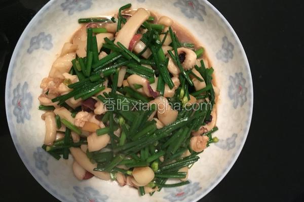 鱿鱼炒韭菜花