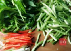 香干炒茼蒿的做法图解3