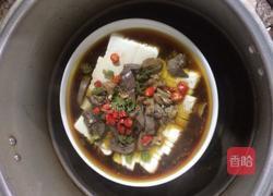 鸡杂蒸白玉豆腐的做法图解4
