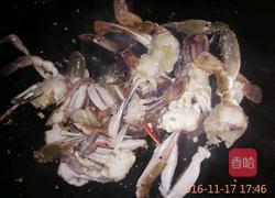 生菜炒三眼蟹的做法图解3