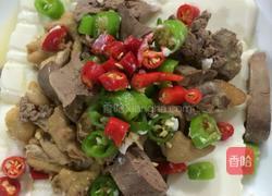鸡杂蒸白玉豆腐的做法图解1