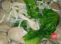 青菜丸子汤的做法图解6