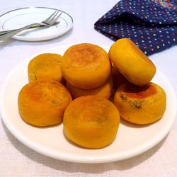 南瓜糯米芝麻饼的做法[图]