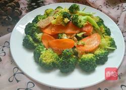 胡萝卜炒西兰花的做法图解10