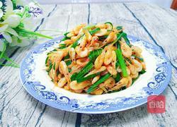 韭菜炒河虾的做法图解9