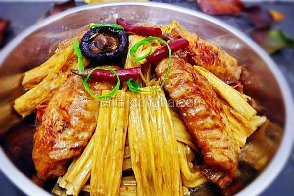 腐竹烧鸡翅