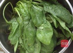 清炒波菜的做法图解1