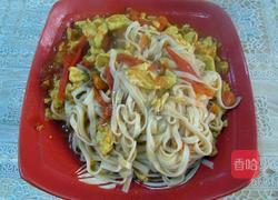 番茄汁鸡蛋干拌面的做法图解7