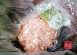 青菜肉末汤的做法图解2