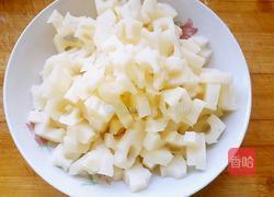炒藕丁的做法图解2