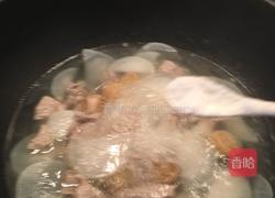 干贝萝卜肉片汤的做法图解7