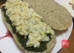 绿鸡蛋火腿三明治的做法图解6