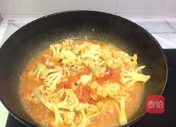 番茄焖菜花的做法图解5